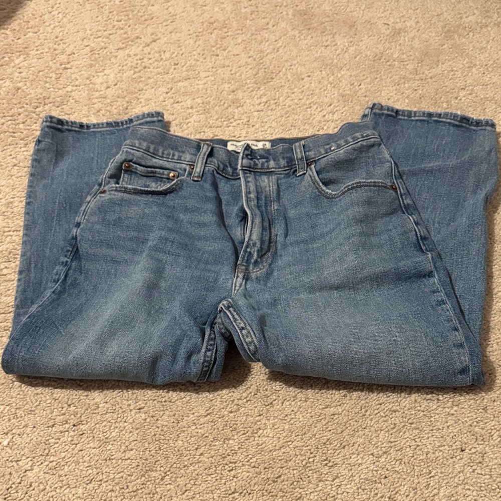 Abercrombie & fitch the ankle straight ultra high rise 6xs